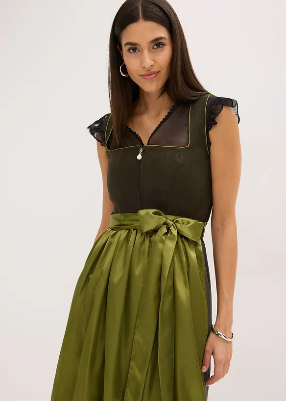 Dirndl og forkle (2-delt sett), bonprix