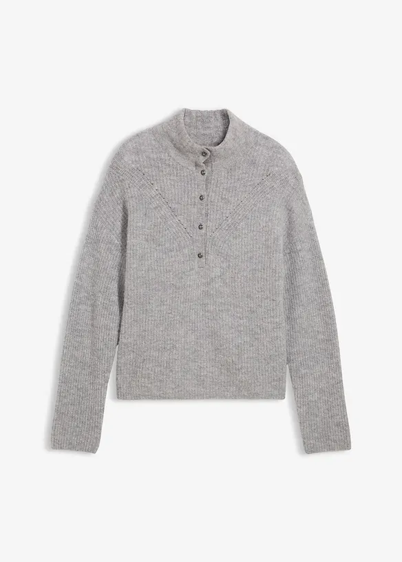Oversized ullgenser med alpakka, bonprix