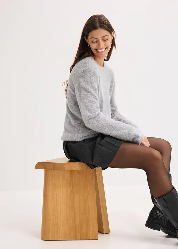 Myk genser med vide ermer, bonprix