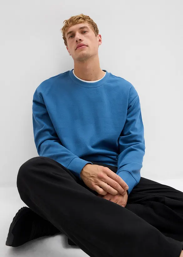 Oversized sweatshirt i 100% økologisk bomull, bonprix