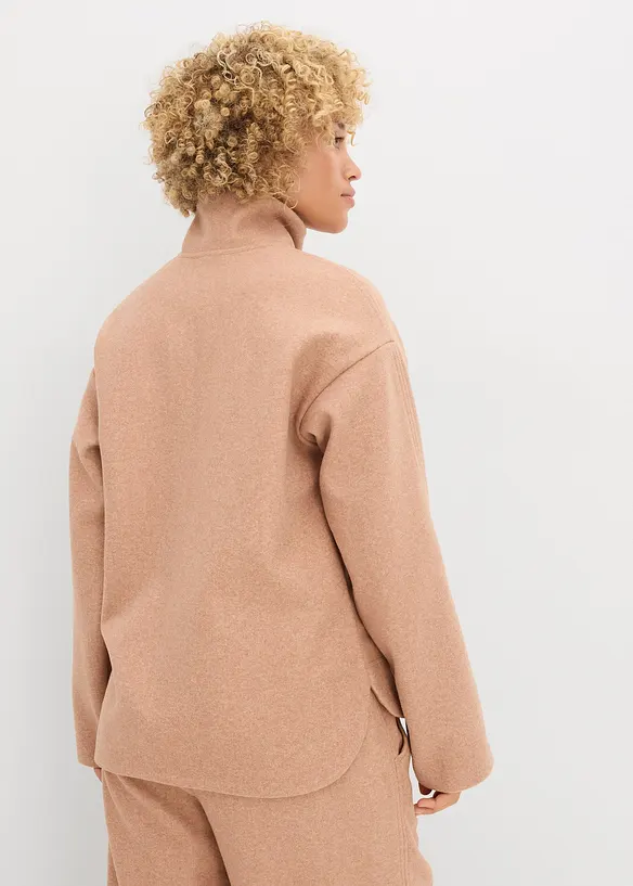 Oversized genser i ullstil, bonprix