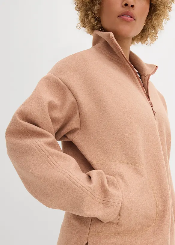 Oversized genser i ullstil, bonprix