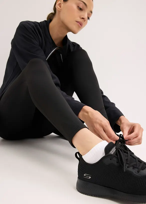 Varmende leggings med refleksdetaljer og mobillomme, bonprix
