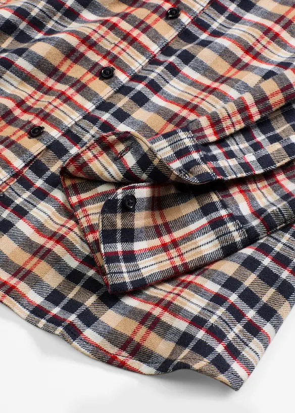 Flanellskjorte av 100% bomull, bonprix