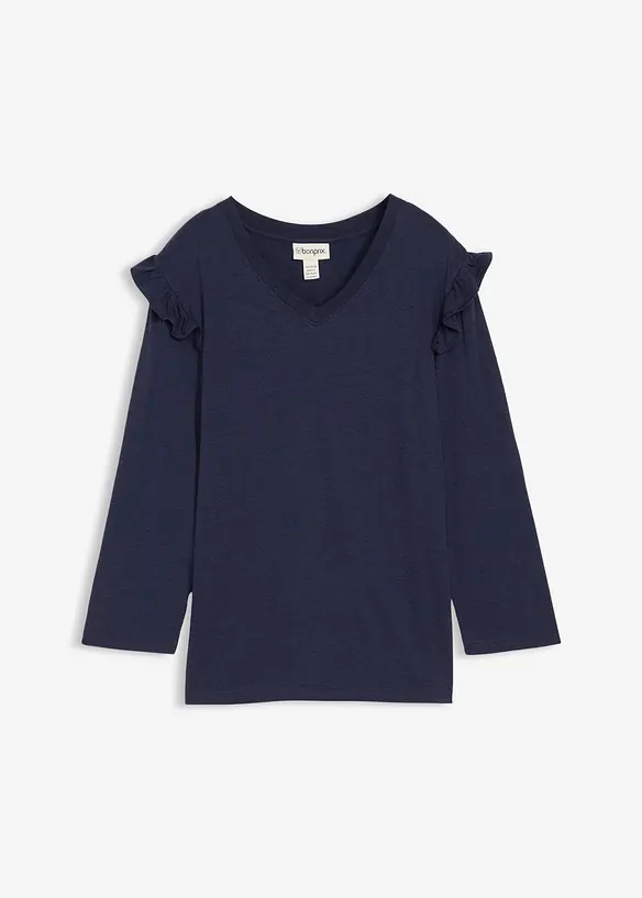 Jerseytopp av bomullsmiks, bonprix