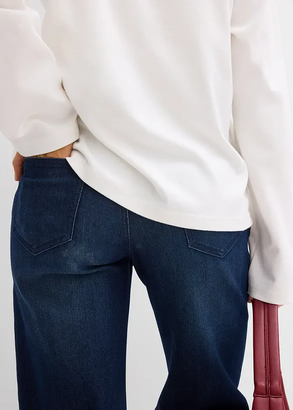 Langermet topp i 100% bomull, bonprix