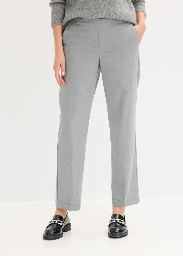 Pull on-bukse med oppbrett, bonprix