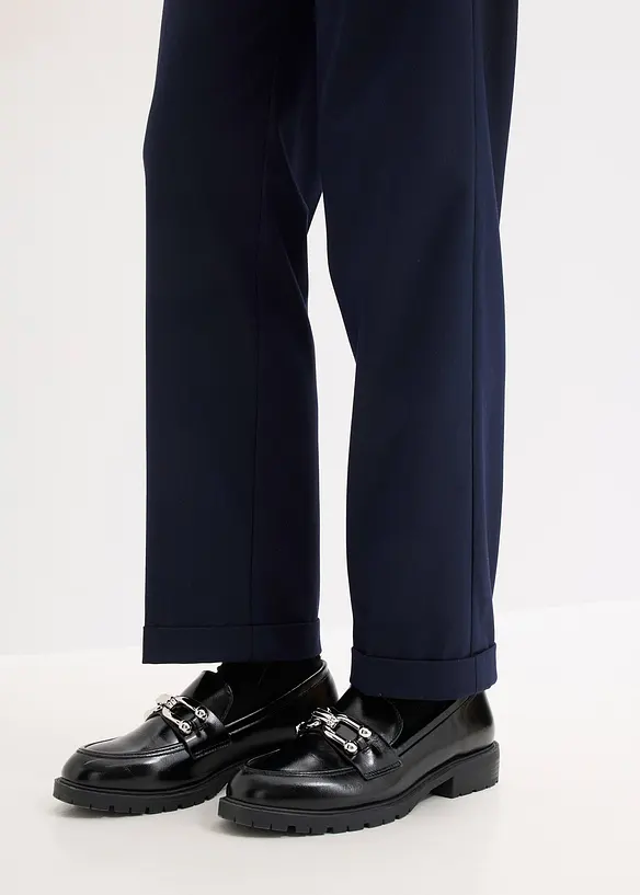 Pull on-bukse med oppbrett, bonprix