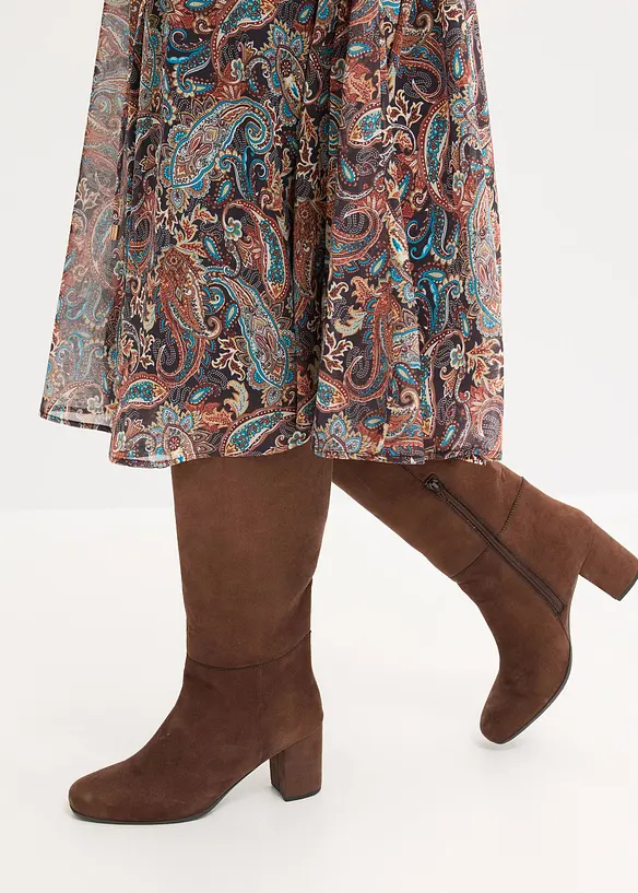 Paisleykjole av chiffon, bonprix