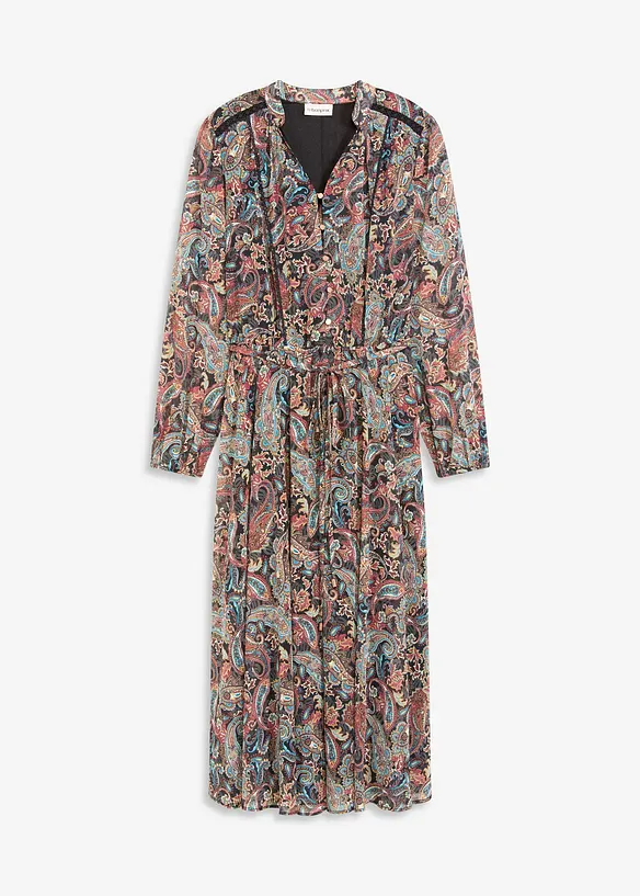 Paisleykjole av chiffon, bonprix