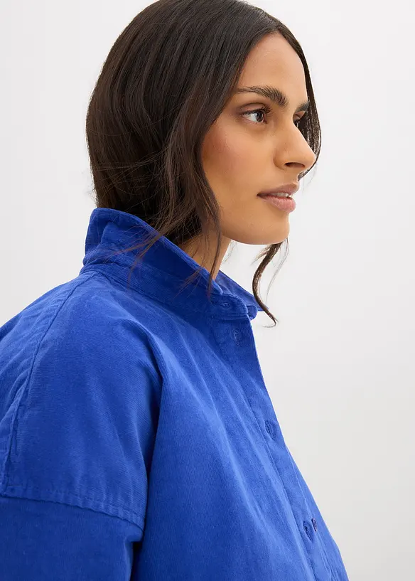 Skjorte i kordfløyel, bonprix