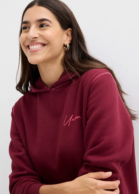 Sweatshirtkjole i bomullsmiks, bonprix