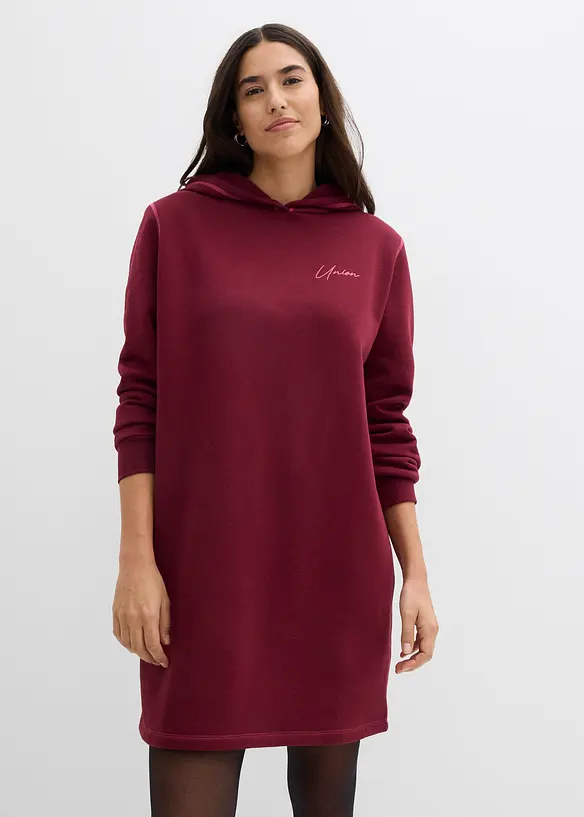 Sweatshirtkjole i bomullsmiks, bonprix