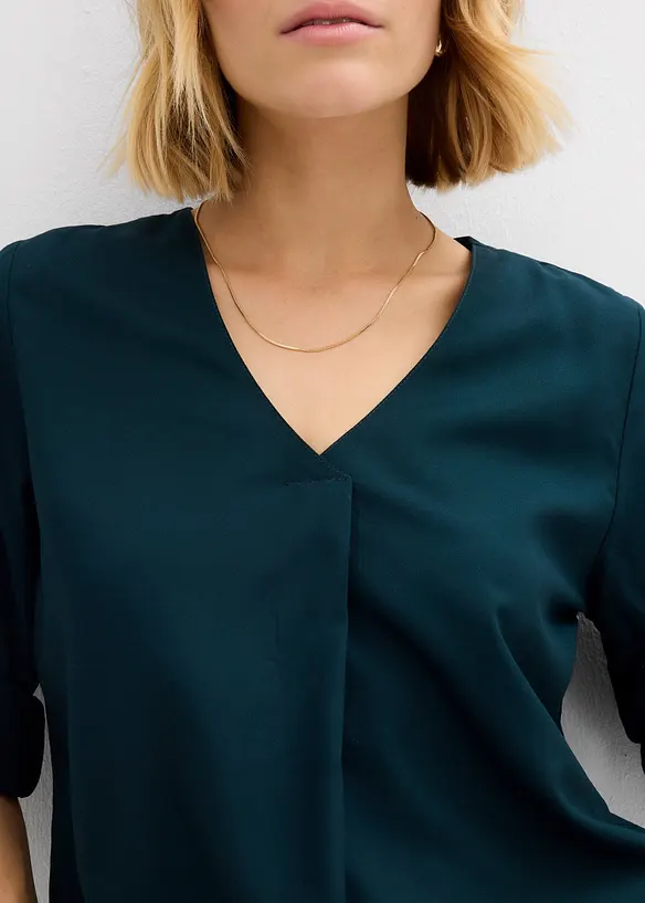 Slip on-bluse i lett viskose, bonprix