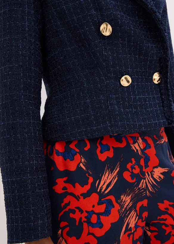 Boucléblazer med dekorative knapper, bonprix