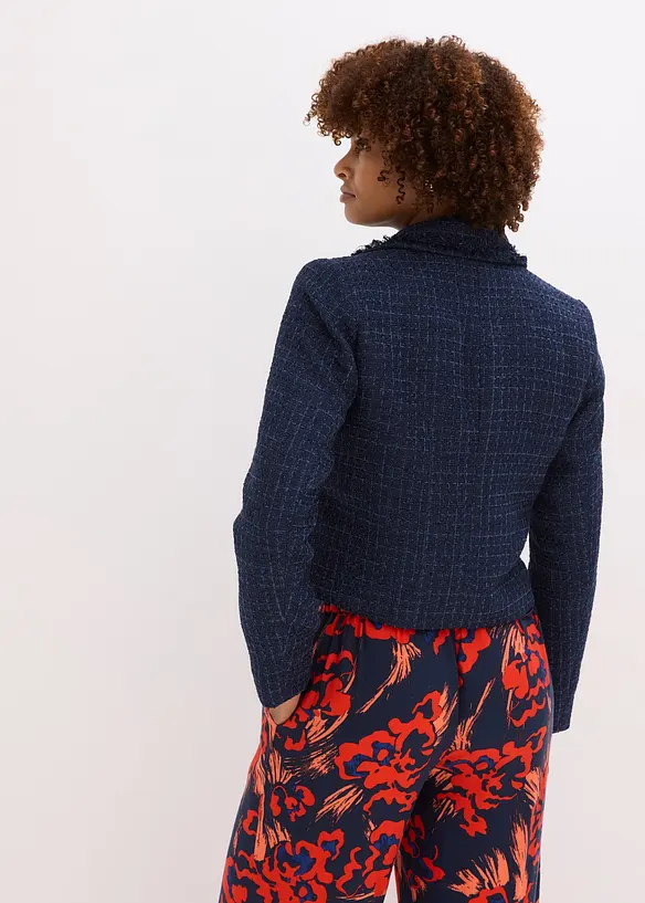 Boucléblazer med dekorative knapper, bonprix