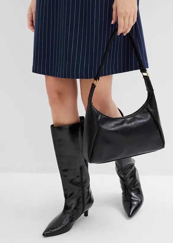 Minikjole i viskosemiks med pinstripes, bonprix