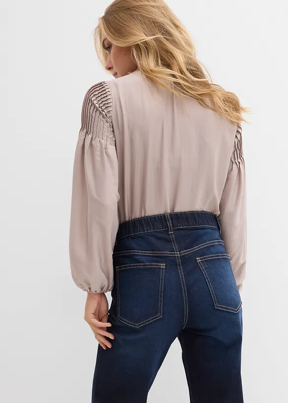 Straight Jeans High Waist med lommedetaljer, bonprix