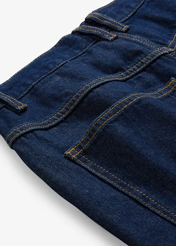 Straight Jeans, High Waist, Long av økologisk bomull, bonprix