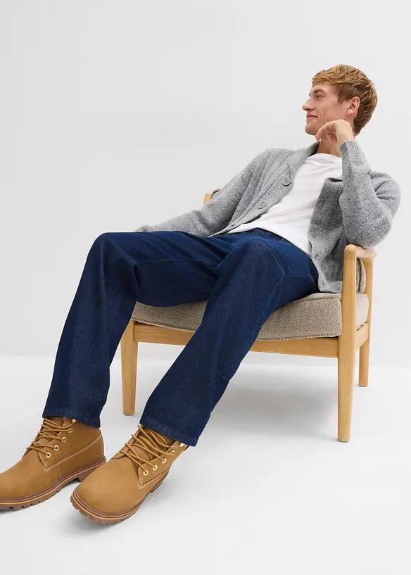 Relaxed Fit-jeans i 100% økologisk bomull, Straight, bonprix