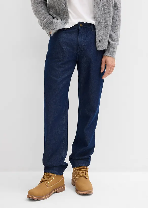 Relaxed Fit-jeans i 100% økologisk bomull, Straight, bonprix