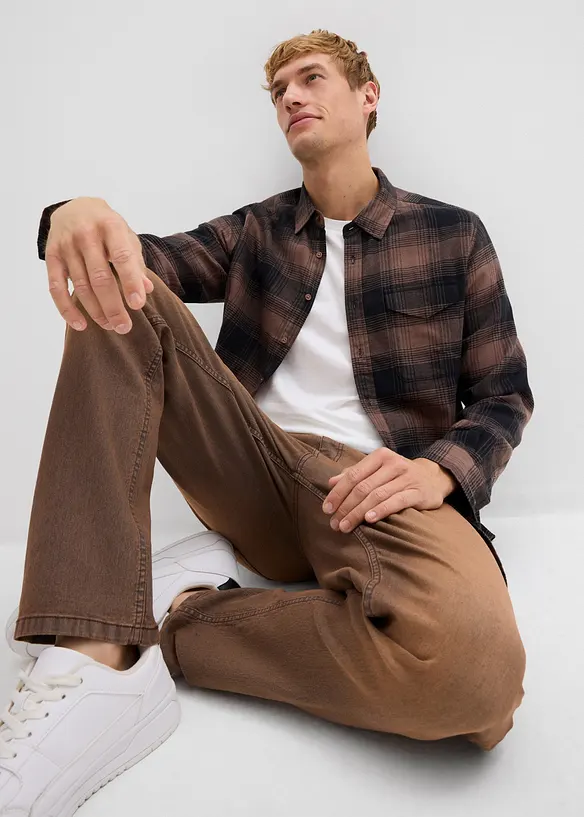Flanellskjorte i 100% bomull, bonprix