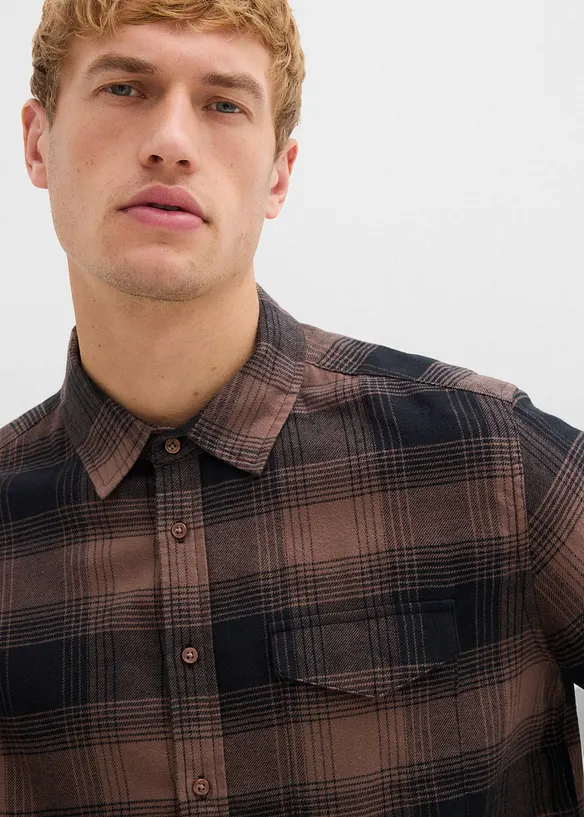 Flanellskjorte i 100% bomull, bonprix
