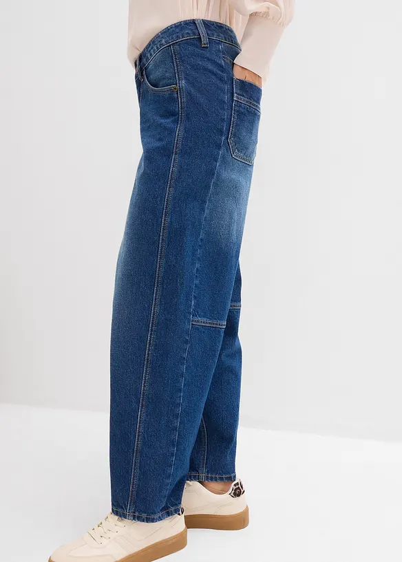 Ballong-jeans Mid Waist, bonprix