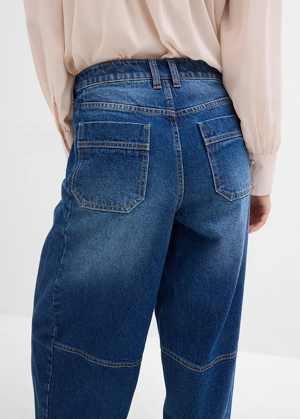 Ballong-jeans Mid Waist, bonprix