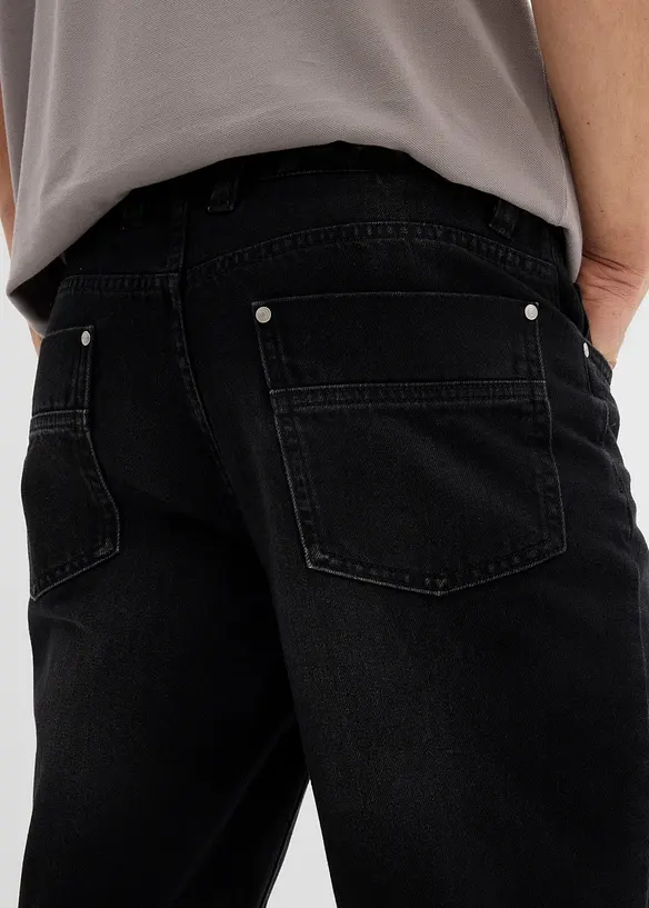 Regular Fit-jeans i 100% bomull med komfortlinning, Straight, bonprix
