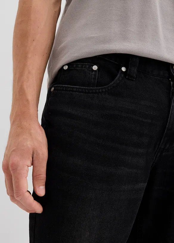 Regular Fit-jeans i 100% bomull med komfortlinning, Straight, bonprix