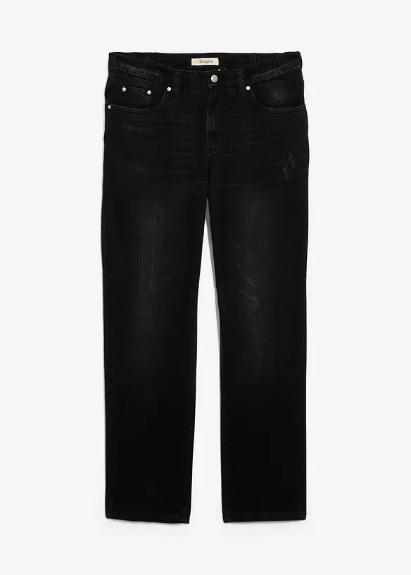 Regular Fit-jeans i 100% bomull med komfortlinning, Straight, bonprix