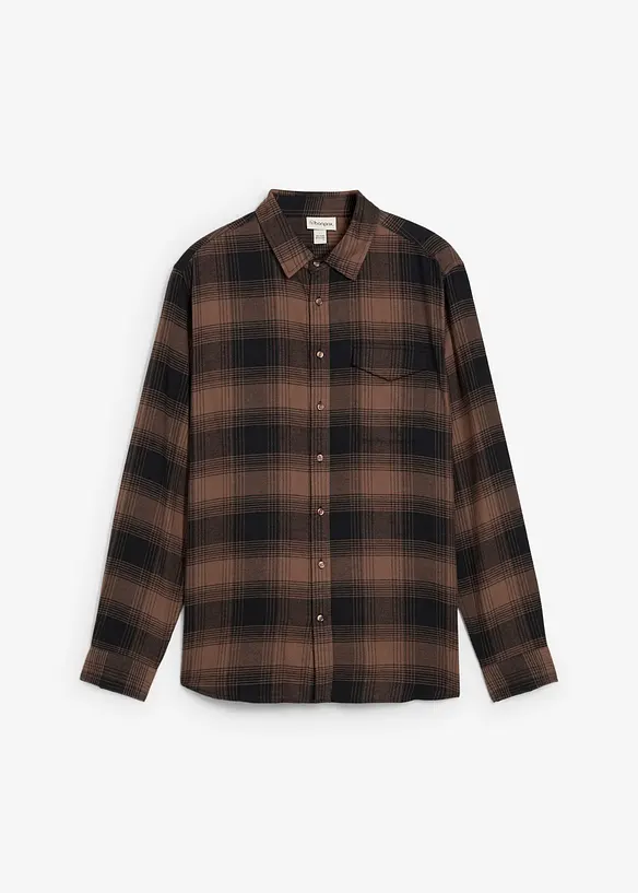 Flanellskjorte i 100% bomull, bonprix
