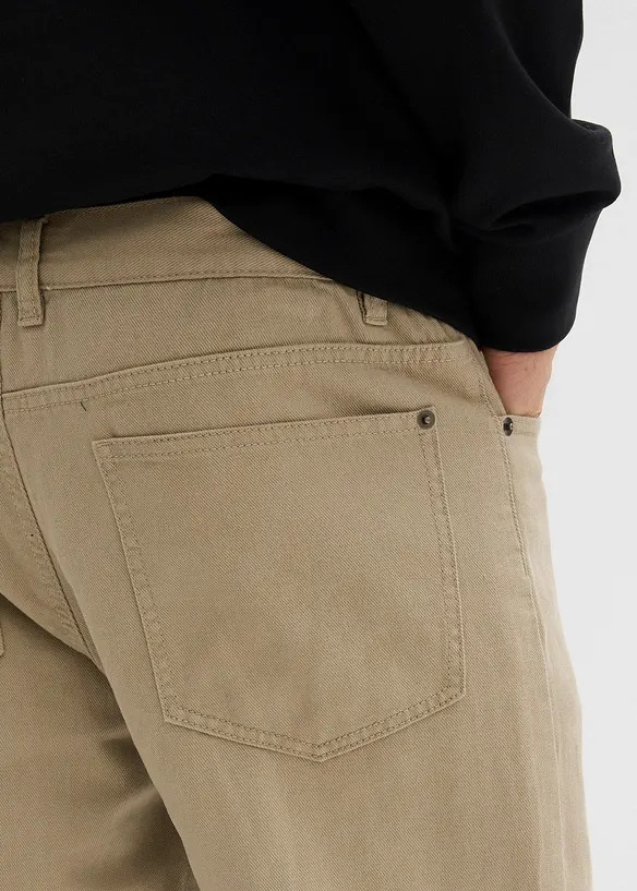 Relaxed Fit, varmende bukse med komfortlinning, Straight, bonprix