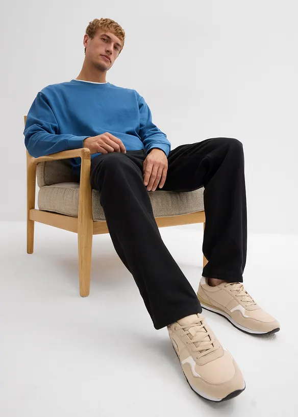 Relaxed Fit, varmende bukse med komfortlinning, Straight, bonprix