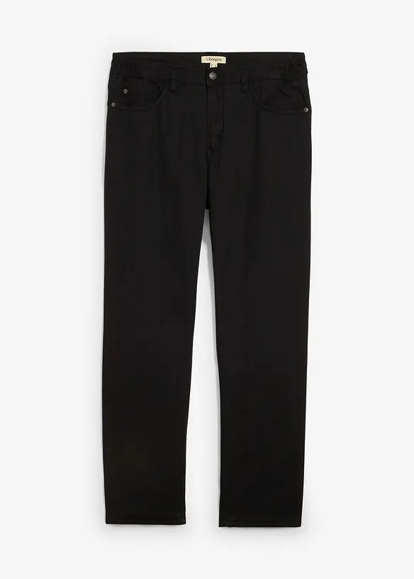 Relaxed Fit, varmende bukse med komfortlinning, Straight, bonprix