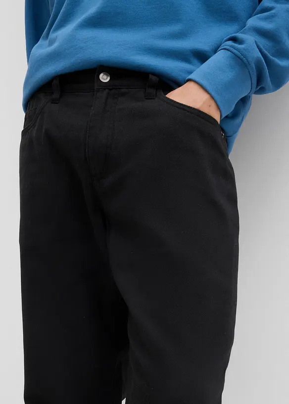Relaxed Fit, varmende bukse med komfortlinning, Straight, bonprix