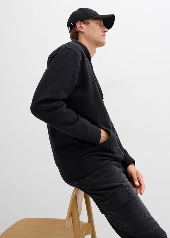 Hettejakke med bomull, Loose Fit, bonprix