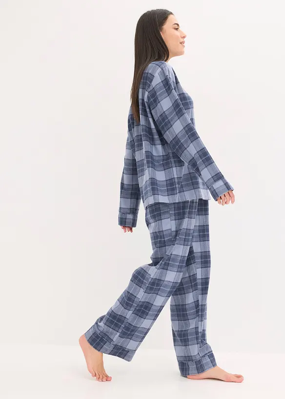 Vevd flanellspyjamas, bonprix
