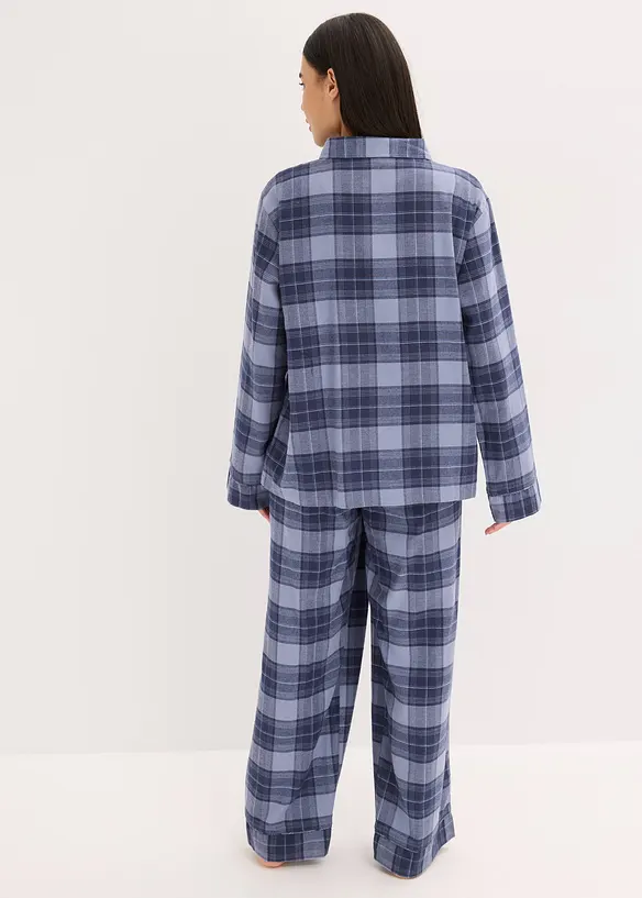 Vevd flanellspyjamas, bonprix