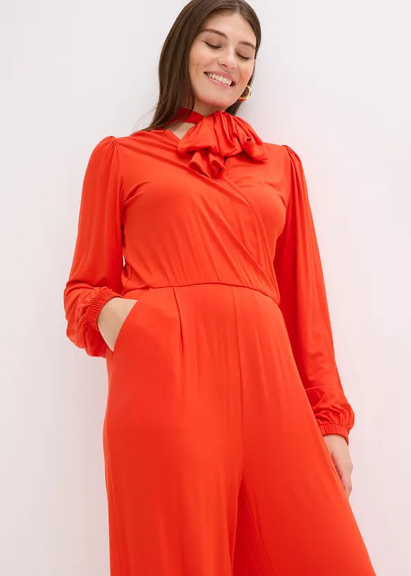 Jumpsuit i lett viskosemiks, bonprix