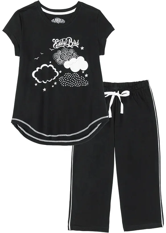 Pyjamas i 100% økologisk bomull, bonprix