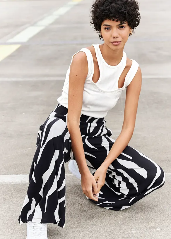 Jerseybukse i myk viskosemiks, bonprix