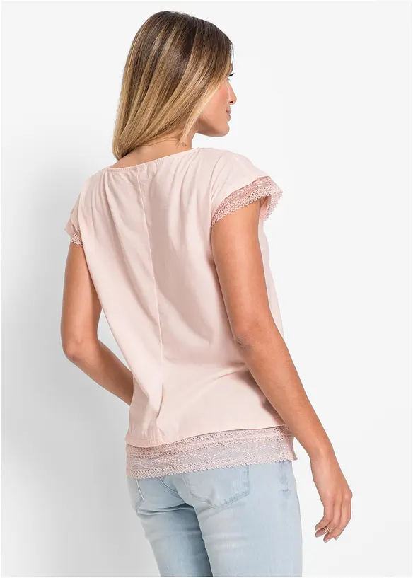 Boxy topp i bomull, bonprix