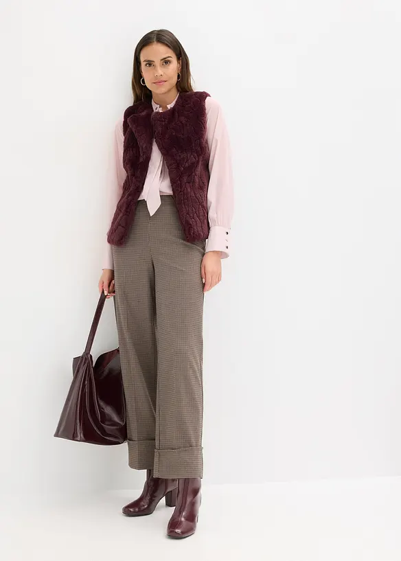 Vest i fuskepels, bonprix
