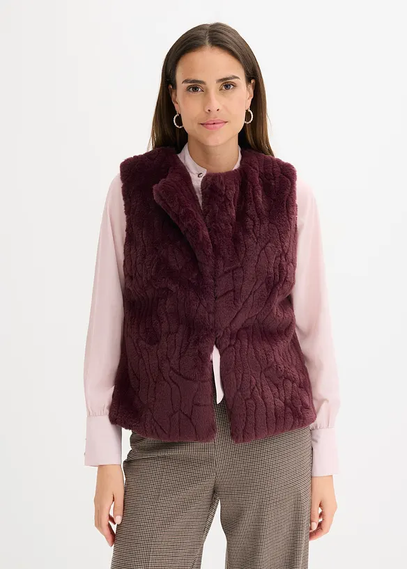 Vest i fuskepels, bonprix