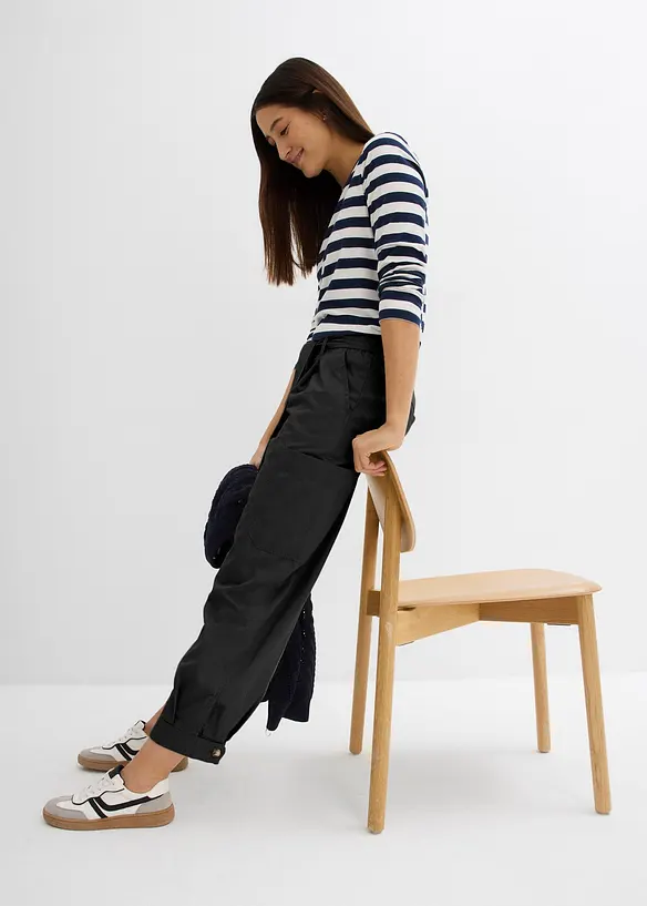 Cargobukse med kortere benlengde, bonprix