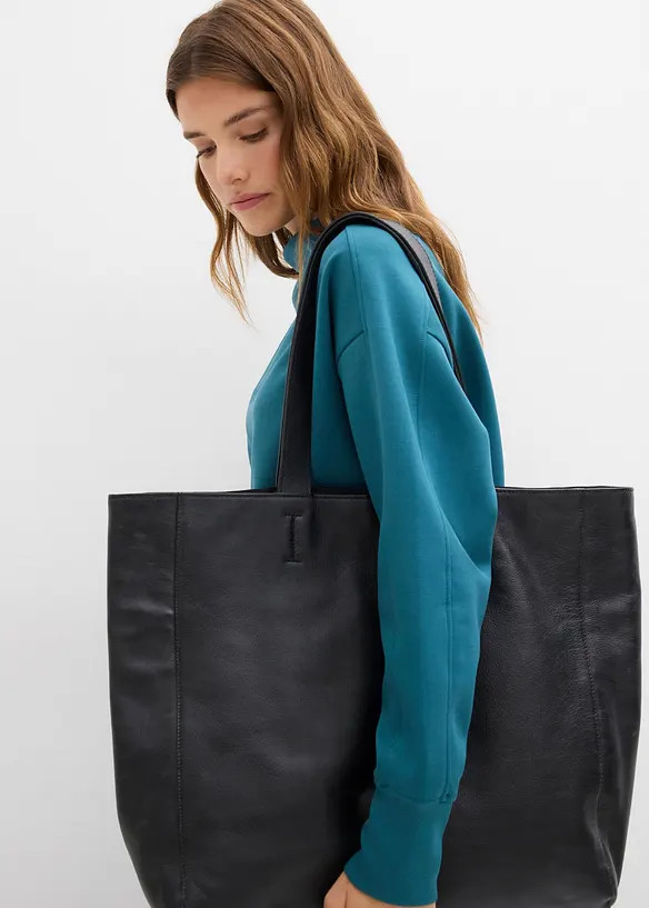 Oversized sweatshirt av mykt scubamateriale, bonprix