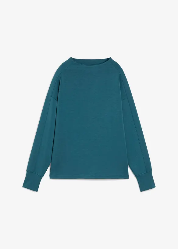 Oversized sweatshirt av mykt scubamateriale, bonprix