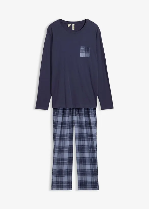 Pyjamas i myk, 100% bomull, bonprix